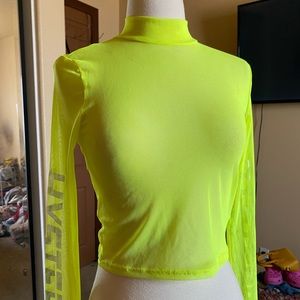 Neon green top